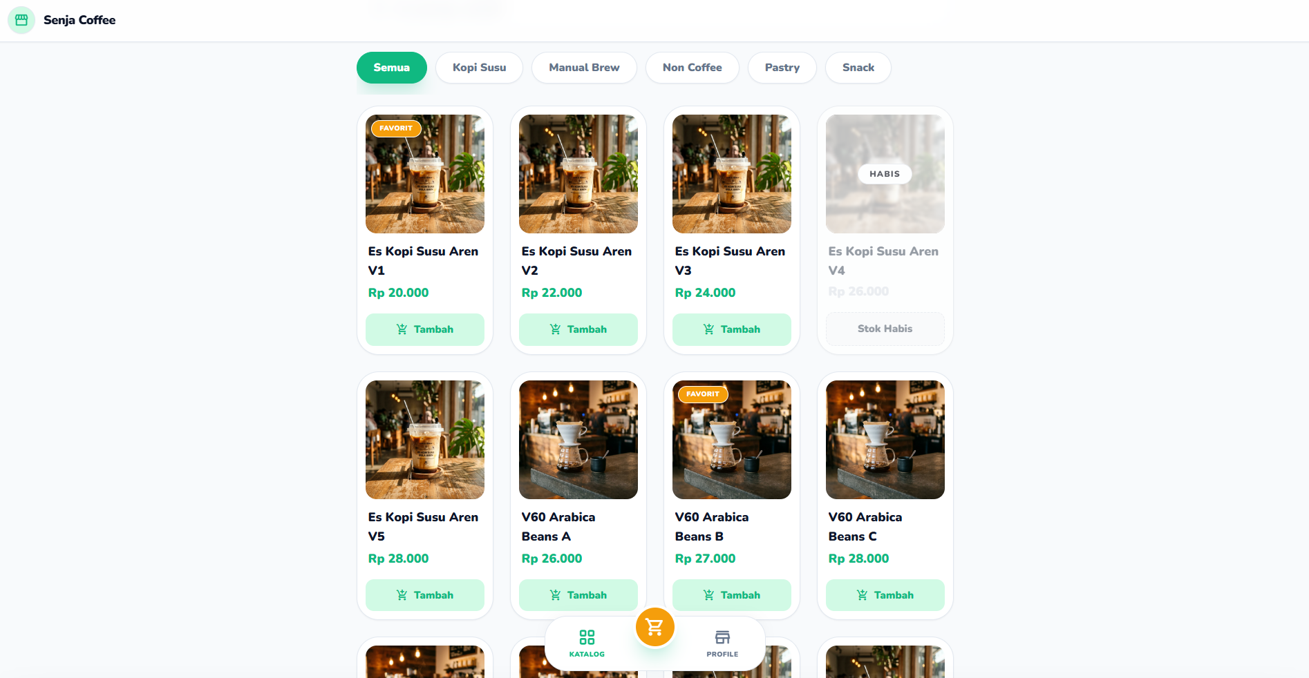 Mockup Aplikasi QMenu